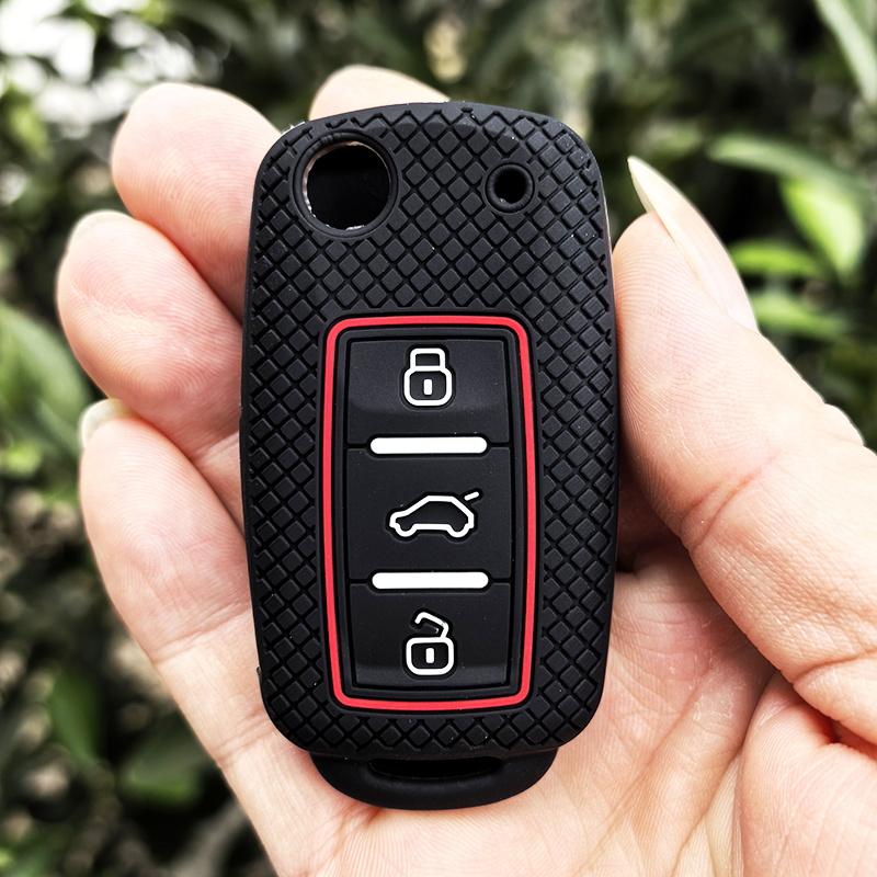 For VW Golf 4 5 6 7 Bora Jetta POLO MK4 MK6 Bora Passat B5 B6 Superb Tiguan Beetle Car Silicone Remote Key Case Cover FOB