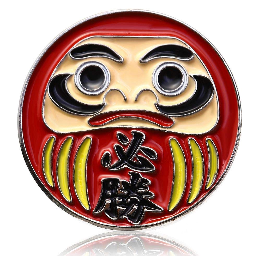 Значок-булавка Don Flyee Victory Daruma с застежкой-бабочкой, Сплав, C0020