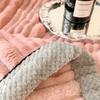 Moderne gestreifte Decke aus Kunstkaninchenfell Herbst Winter Warm Weich Plüsch Bettdecke Kuscheliges Nickerchen Sofa Überwurfdecke Weihnachtsgeschenk