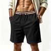 Men Casual Athletic Shorts Drawstring Waistband Relaxed Fit Breathable Knit Fabric for Everyday Wear