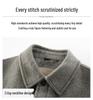 Hengyuanxiang Men's Wool-Down Detachable Jacket, 2025 Autumn Casual Lapel Coat