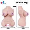 Joyful Inflatable Doll: Realistic Mature Woman Masturbator with Skeleton and Big Breasts, Featuring Anal and Vagina Openings.