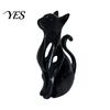 Hollow Cat Decoration 3D Printed Figurine, Modern Black White Kitten Statue, Shape Figurine Artistic Animal Sculpture Desk Decoration, Gift for Lovers