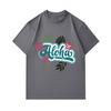Men's 100% Cotton Crew Neck Short Sleeve T-Shirt, Casual Aloha Hibiscus Monstera Floral Print Summer Loose Tee for Daily Tropical Hawaiian Style Wear