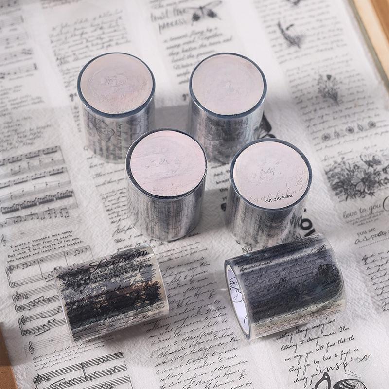 

Ретро-коллаж на английском языке от Yuezhen, текстовые наклейки для блокнота