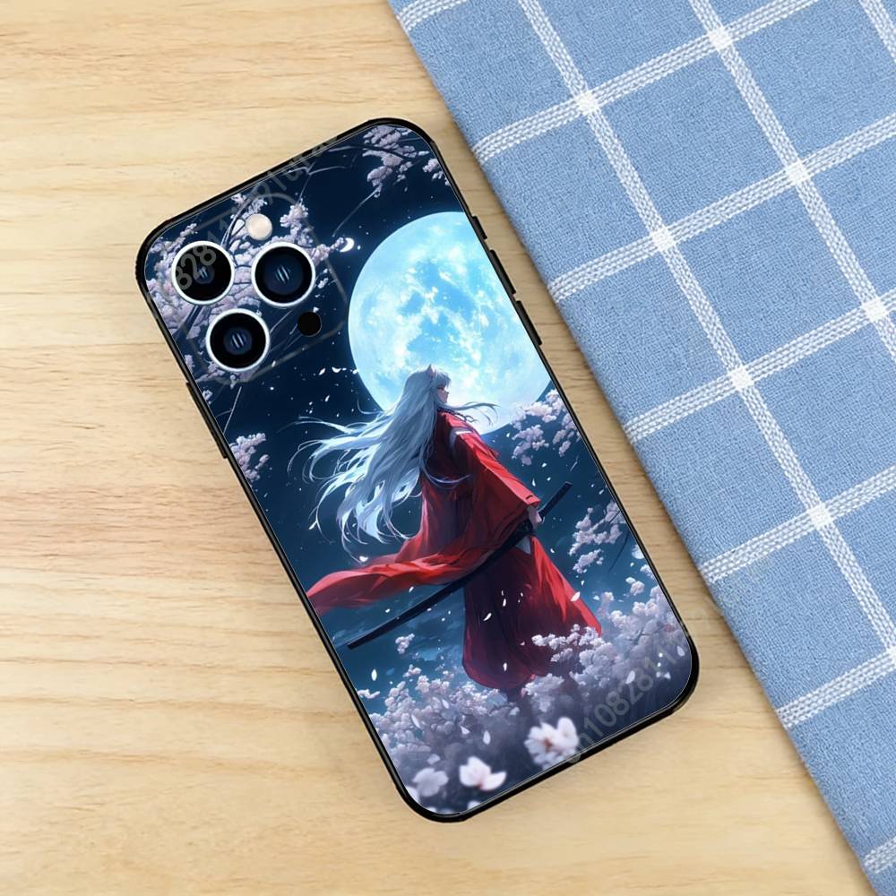 Anime I-Inuyasha K-Kikyo Phone Case for iPhone 17 16 Pro Plus Air 15 14 Max Mini 12 11 Soft Shockproof Cover