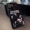 C-Chase A-Atlantic Music Phone Case For iPhone 15,16,12,14,13,11,17,Pro,Max,Plus,E,Air,Mini Black Cover