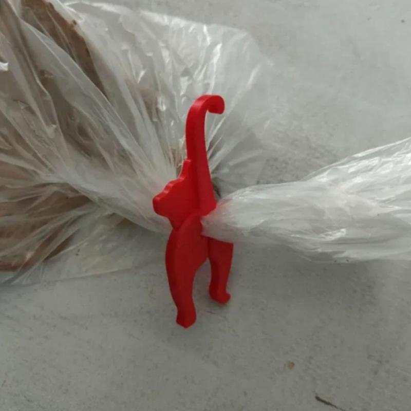 Novelty Animal Bread Clips 3D Printed Cats/Dog Food Bag Sealer Fasteners 3D Printed Plastic Materials For Chip Treats