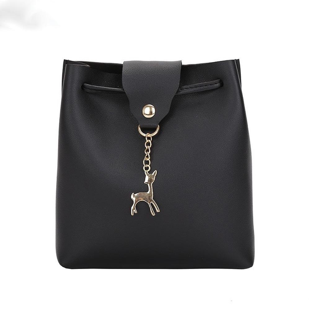 Neformální dámské kabelky přes rameno Dámská jednobarevná řetízková kabelka Pu kožená pro ženy 2020