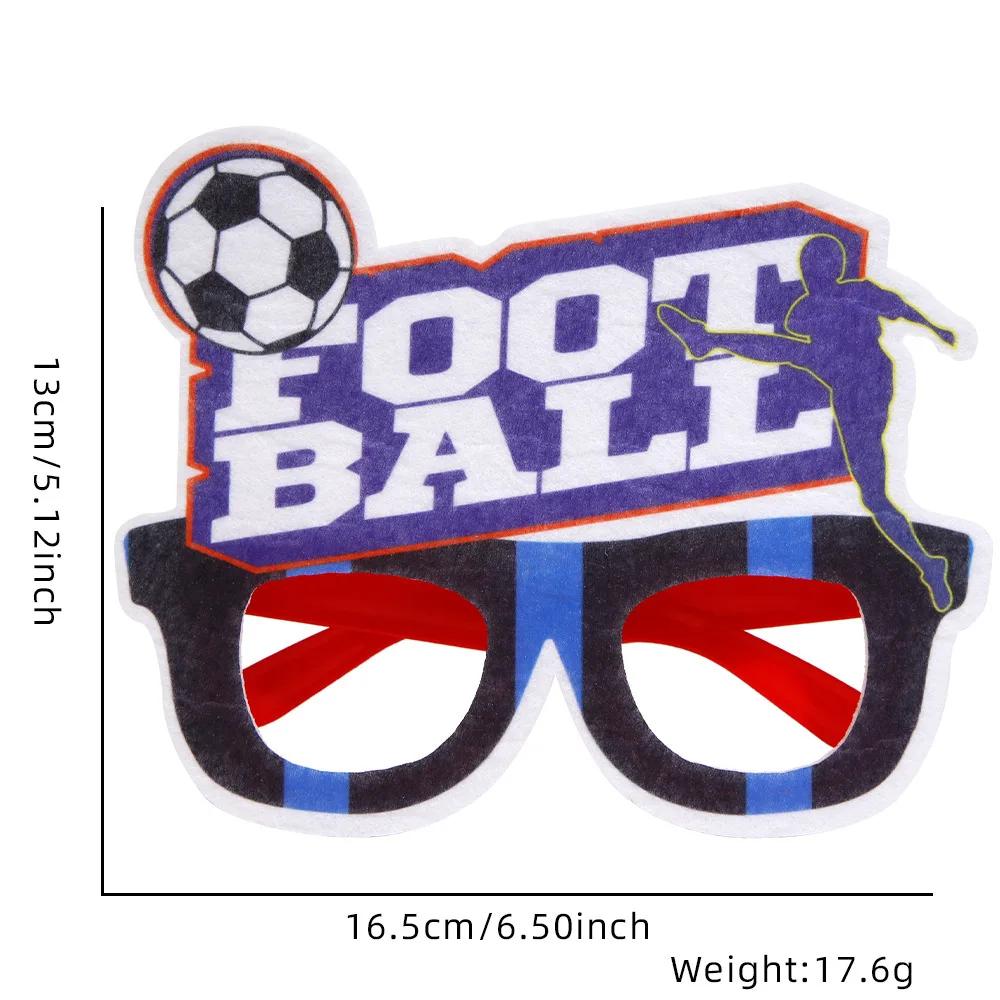 Football Eyeglasses Soccer Tournament Sports Party Favor Decorations Frame Eyeglasses Props for Football Carnival Celebrations