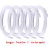 5 Pieces Ptfe Tubing (1.5M) with 10 Pieces Pc4-M6 Fittings and 10 Pieces Pc4-M10 Fitting Connector for 3D Printer 1.75mm