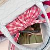 Korean Style Plaid Drawstring Messenger Handbag - Soft, Sticky, and Parent-Child Option for Autumn/Winter