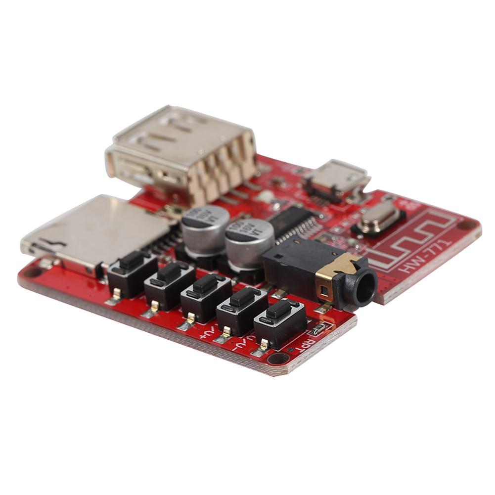 Bluetooth-compatible Audio Receiver Board W/USB TF Card Slot DIY Modified MP3 Module WAV+APE+FLAC+MP3 Lossless Decoding