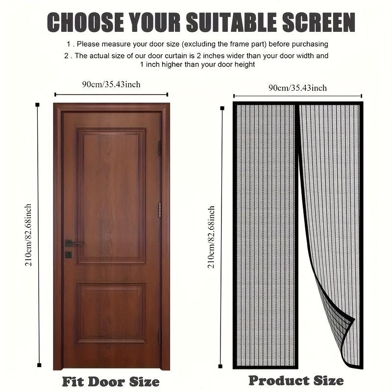 Magnetic Screen Curtain - Easy Install Insect Net for Doors/Windows, Breathable Polyester, Summer Essential