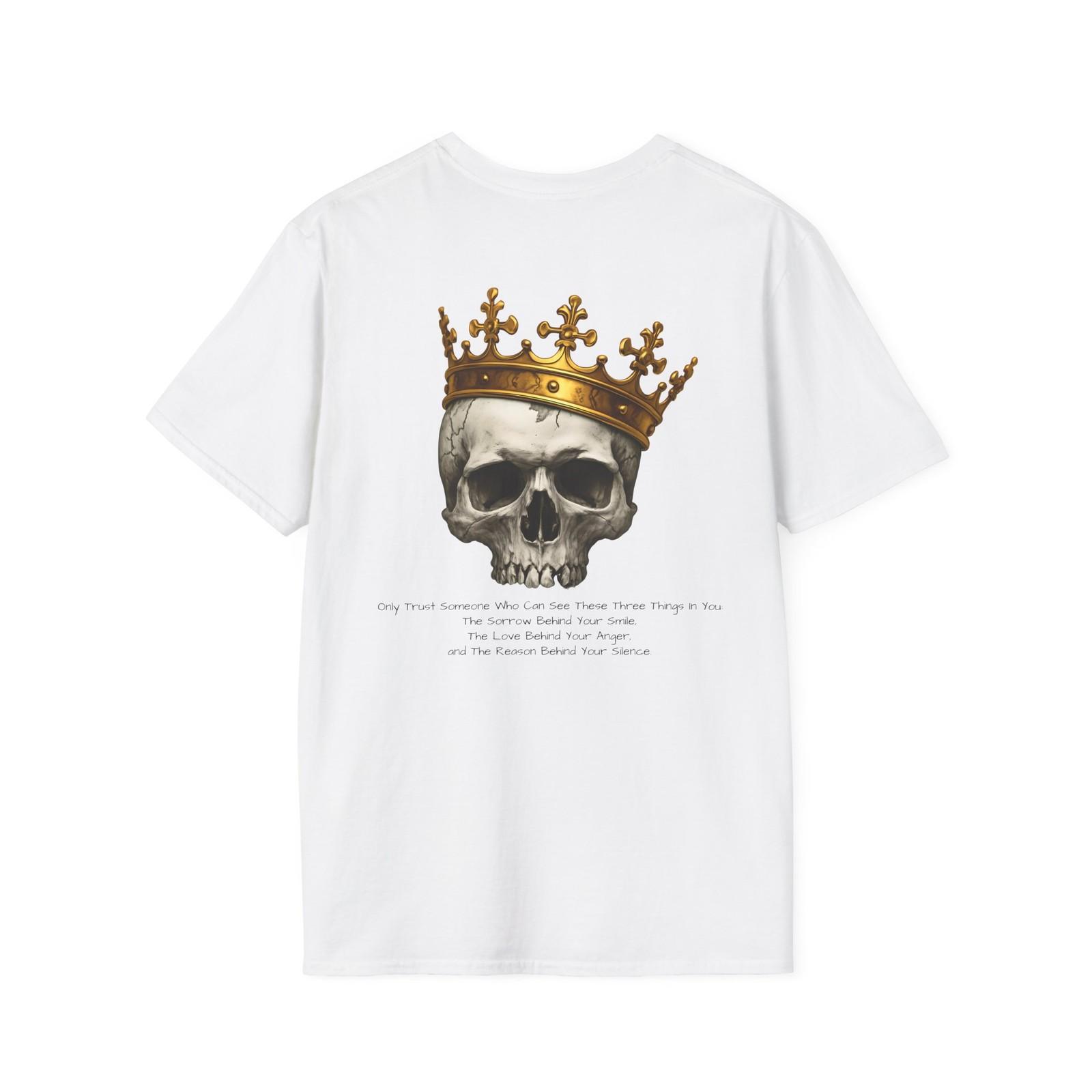 

King Skull Unisex T-Shirt, Edgy Graphic Tee, Alternative Fashion Shirt, Urban 5XL різнокольоровий