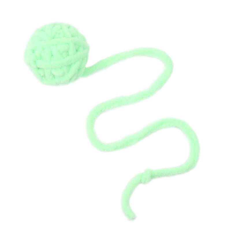 Colorful Yarn Ball Cat Toy Set With Bell Interactive Chew Toy For Cats