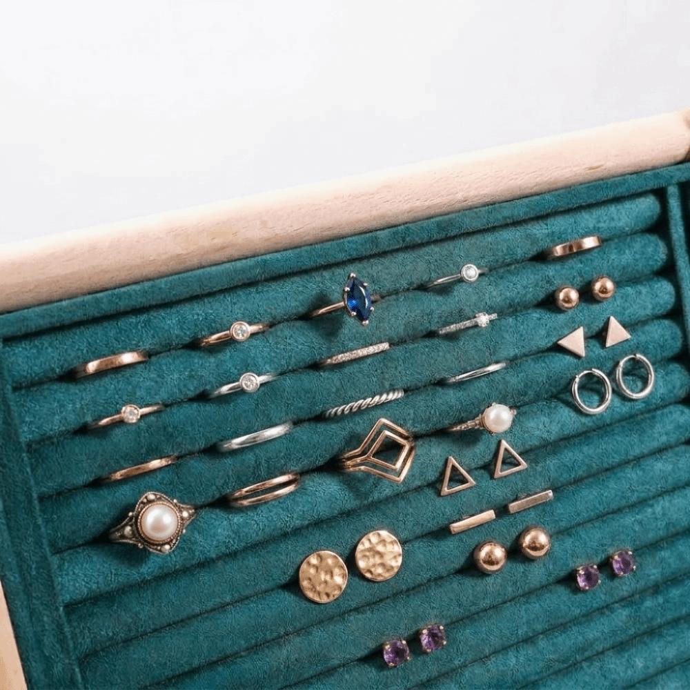 High-end Necklace Ring Holder Multi-Tier Jewelry Display Stand Earring Organizer Counter Display