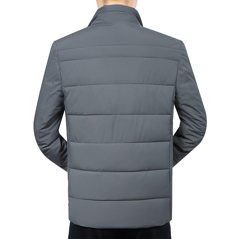 Piumino imbottito da uomo Plus Velluto imbottito spesso Giacca da uomo Cappotto invernale Cappotto in cotone con colletto alla coreana