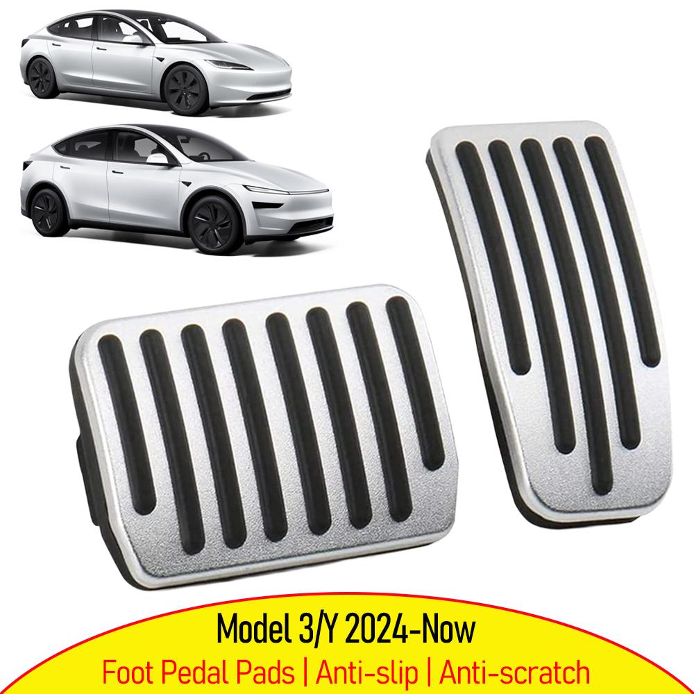 Performance Pedal Pad Accessories Brake Cover for Tesla Model 3 Y Juniper 2026-2026 Non-Slip Protector Aluminum Foot Pedals Pads