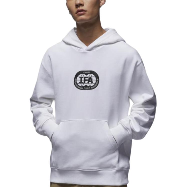 

Jordan Airflight SS25 Мир Возвышенной Надписи Удобное Худи Пуловер Мужские худи Белый HV4557-100 L