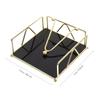 Acrylic Base Tissue Box Iron Storage (gold) Decor Square Napkin Holder Table Stand Napkins Wrought Modern Cocktail for