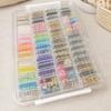 Craft Organizer with Small Bottles Transparent Box Clear for Crafters