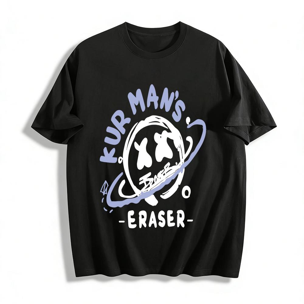 

Vintage Mr. Fisherman Print Casual T-Shirt Unisex Loose Breathable Crewneck Top For Daily Wear Pure cotton T-shirt XXS