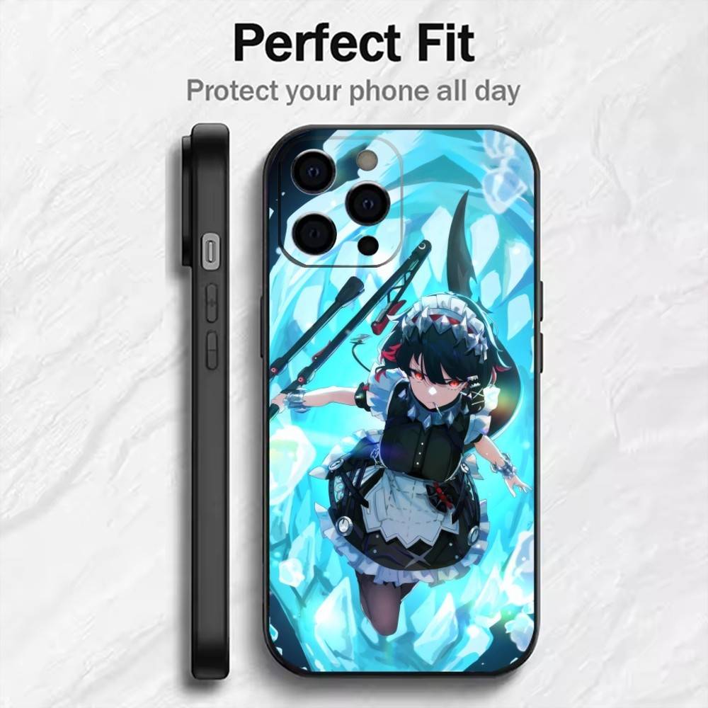 

Game Z-Z-Zero Character E-Ellen JOE Phone Case For iPhone17,16,15,14,13,12 Plus,Max Soft Silicone Black Cover iPhone13