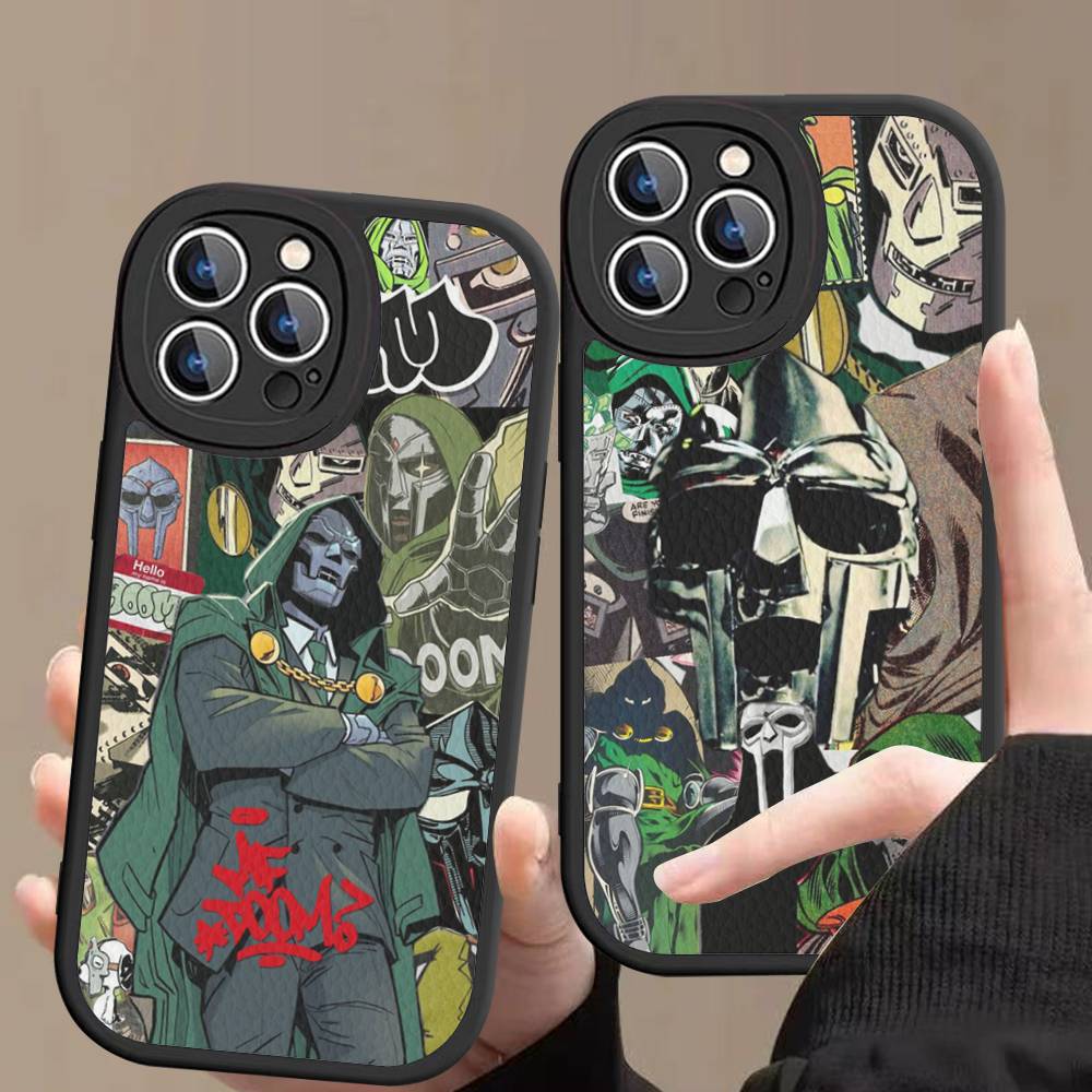 MF-DOOM Rapper For IPhone 16 15 14 16E 13 12 11 Pro Max Plus Phone Leather Case