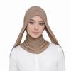 Jersey Full Cover Head Wraps Full Coverage Hijab Undercap Convenient Hijab Cap  Women