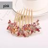 Butterfly Diamond Inlaid Crystal Hair Comb - Seven-Tooth Metal Hair Bun Maker & Hair Clip Accessory