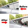 Rear Triangle Window Shutters Triangle Sunshade Modified  Patch Shark Gill For Tesla Model Y 2019-2024