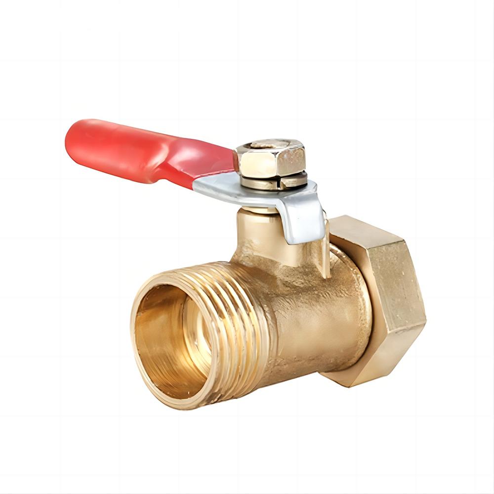 1/4" 1/2" BSP Female Male Thread Two Way Brass Pneumatic Shut Off Ball Valve Pipe Fitting Connector Coupler Adapter