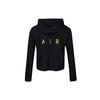 (DÁMSKÉ) Dámská černá bunda Nike s polovičním zipem a kapucí CU3047-010