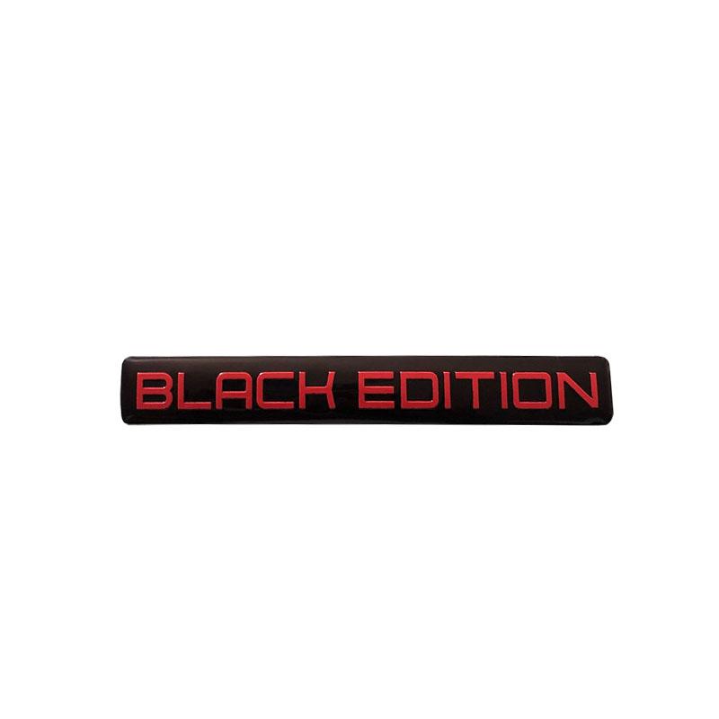 

Алюминиевая наклейка-декаль Black Edition для багажника автомобиля, эмблема-значок для ноутбука, стены, приборной панели, наклейки для мотоцикла, автомобильный тюнинг, украшение black-red