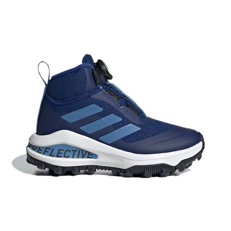 Adidas Fortarun Freelock All Terrain K Non-Slip Durable High-Top Running Shoes Kids Sneakers Indigo FZ5473