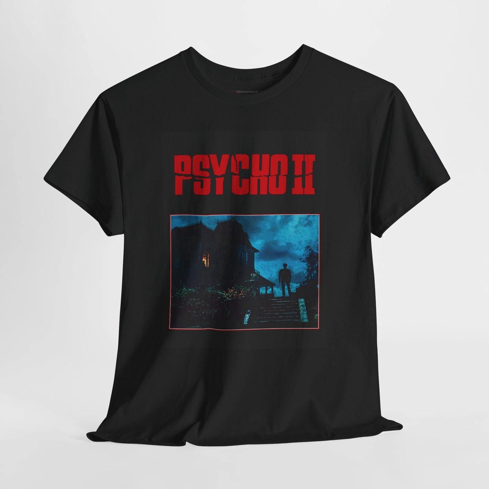 Psycho II 1983 Retro Movie Poster Horror Unisex Graphic T-Shirt S