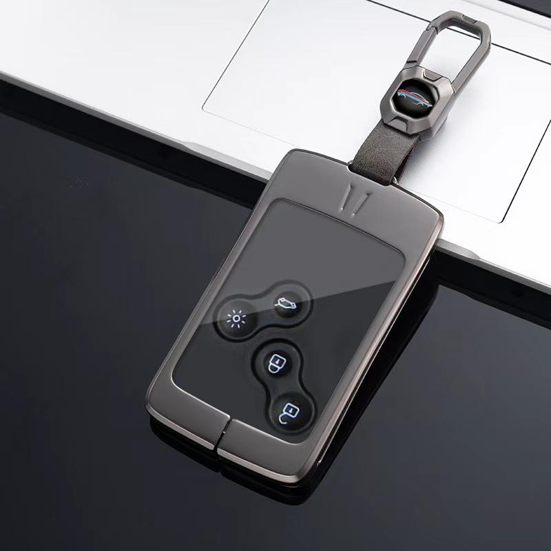 

Car Key Case Cover For Renault Koleos Kadjar Captur Megane Talisman Espace Clio Zoe Scenic 4 Arkana Dacia Sandero Auto Key Bag B серый
