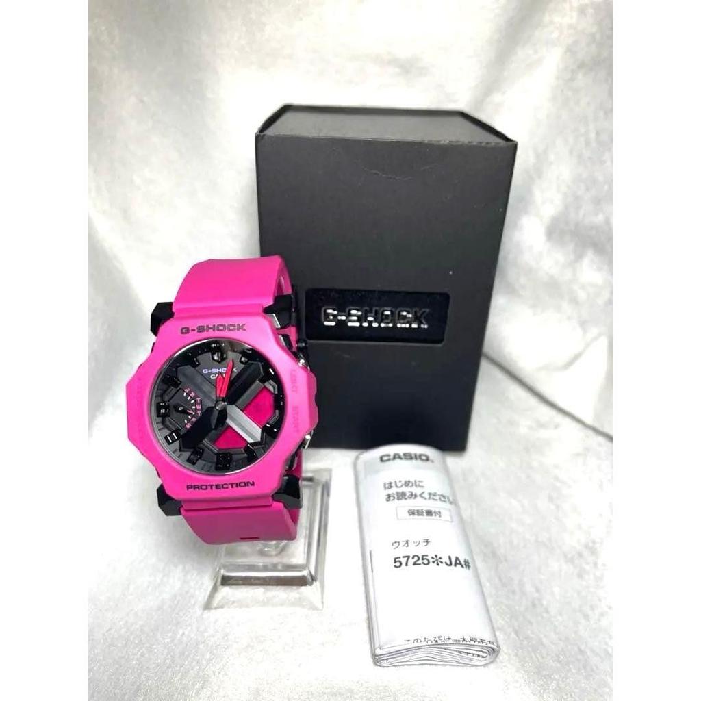 Used [Extremely good condition] G-SHOCK GA-2300 Vivid Pink Ana-Digi Box warranty included