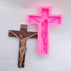 DIY Crucifix Silicone Mold Wall Hanging Crosses-Pendant Epoxy Resin Mold Home Wall Decoration Handicraft Mould Craft