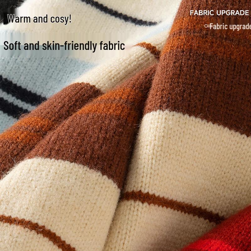 Fingercroxx Unisex Striped Pullover Sweater