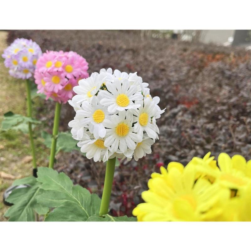 Creative Garden Yard Patio Decorative Solar Flower Lamp Waterproof Wireless LED Light Waterproof Lawn Outdoor Orname