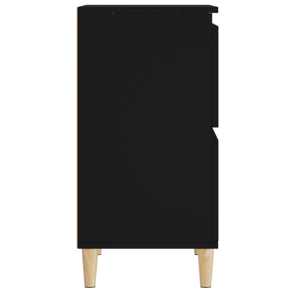 Sideboards 3 pcs Black 60 x 35 x 70 cm Engineered Wood