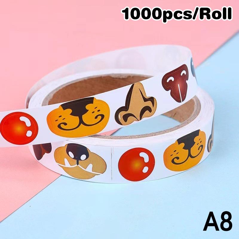 1000pcs/roll Self-Adhesive Eye Stickers Mini Eye Shaped Sticker For DIY Crafts, Party Decorations Home Decor School Supplies