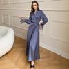 Yaoting Women's Satin Lace Backless Pajamas - Spring/Summer Lightweight Ice Silk Homewear 2700