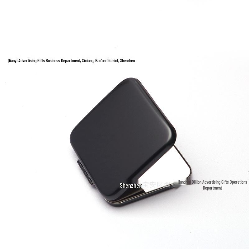 Engravable Stainless Steel Foldable Makeup Mirror - Unbreakable, Portable, Round/Square Design, Compact Size 304 Stainless Steel