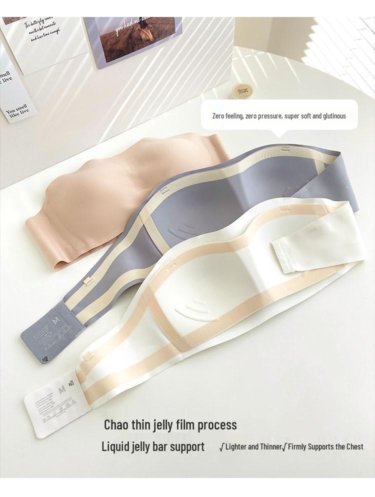 Women's Non-Slip Strapless Seamless Bandeau Bra - Wire-Free and Lightweight
