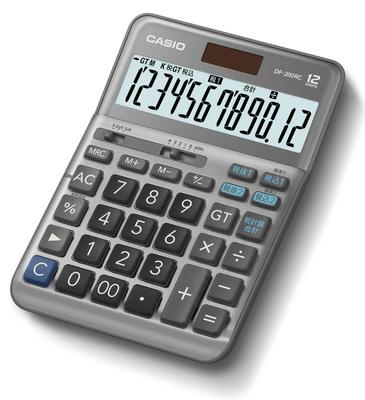 Casio Kalkulator obniżonej stawki podatku 12-cyfrowy kalkulator podatkowy funkcja całkowita biurko typ DF-200RC-N