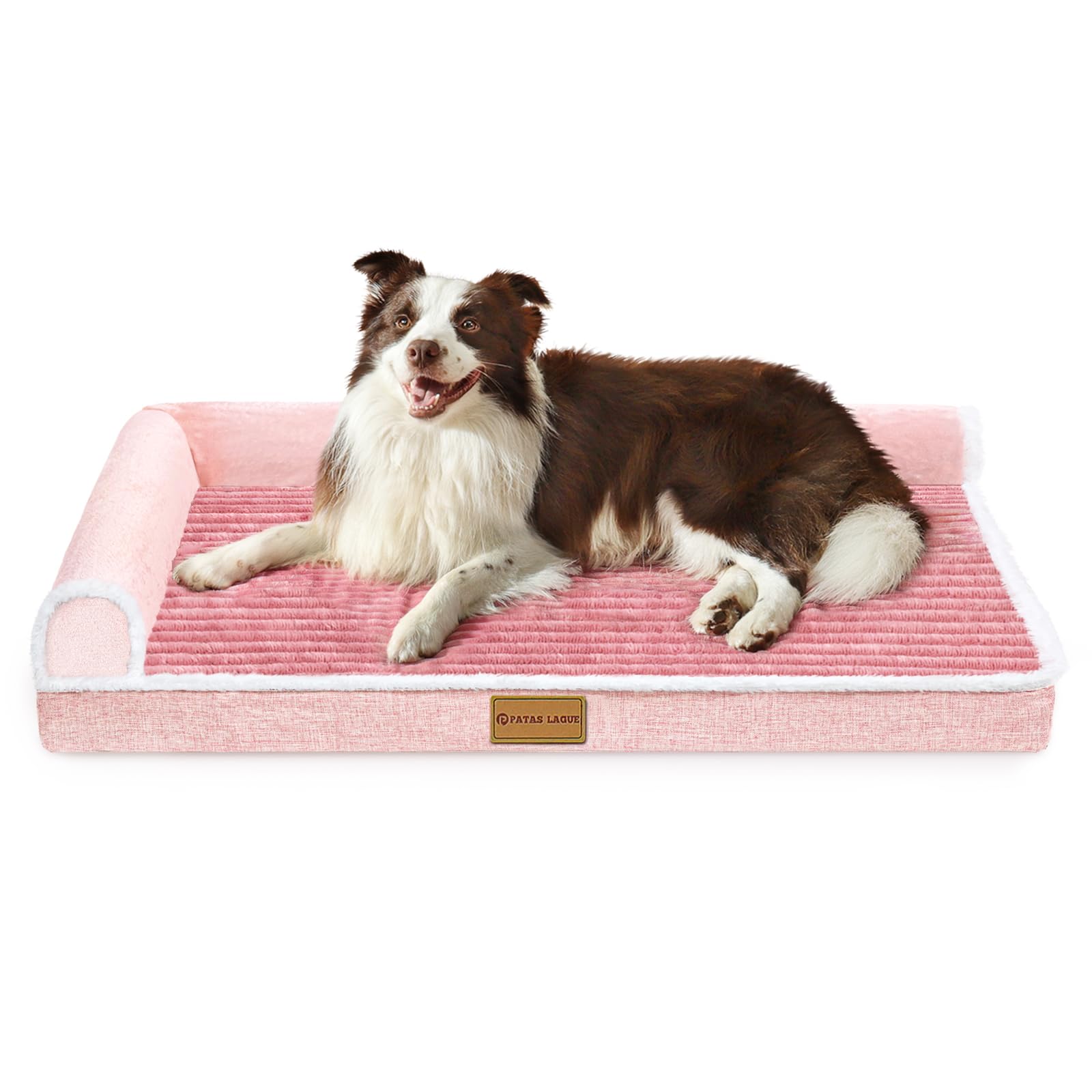 

Patas Lague Dog L for Medium and Large with Cat Cushion Removable 91cm x Pink Bed, Design, Dogs, High-Rebound, Waterproof, Washable, Pillow, Cover, розовый