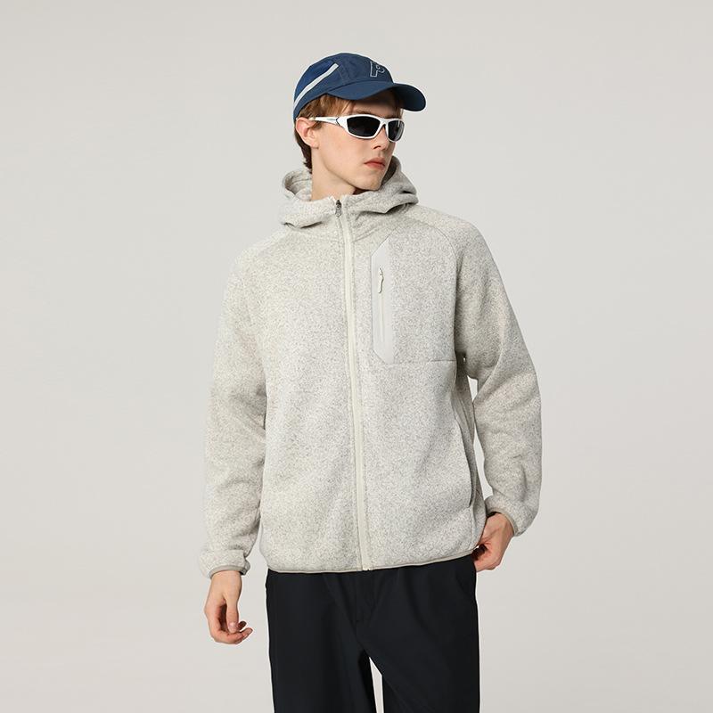 Men's Warm Casual Hooded Sweatshirt Trendy Fashionable Thick-Fleece-Lined Jacket—Versatile and Minimalist Sportswear